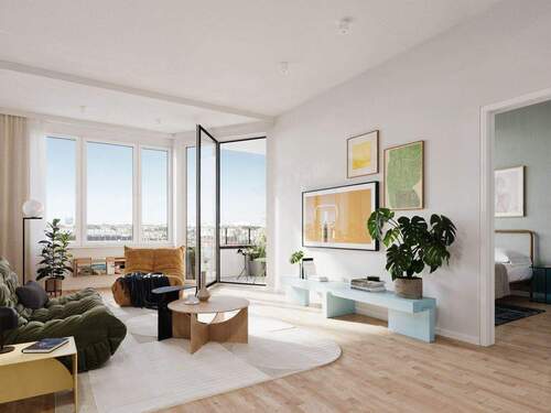 Innenvisualisierung - Etagenwohnung mit 71,90 m&sup2; in Berlin zum Kaufen