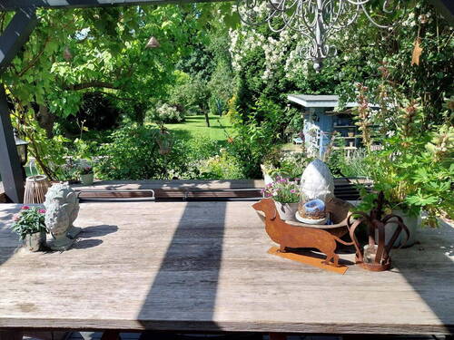Blick von der Terrasse - 7 Zimmer Einfamilienhaus in Lüneburg