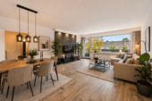 Visualisierung Wohnzimmer - Vielseitige Nutzungsmöglichkeiten in jeder Lebensphase - Gepflegte Eigentumswohnung mit Loggia und Aufzug in Bochum Wiemelhausen
