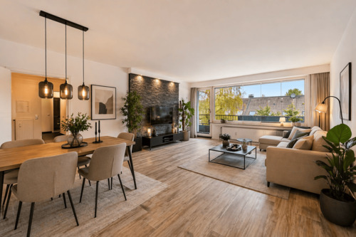 Visualisierung Wohnzimmer - Vielseitige Nutzungsmöglichkeiten in jeder Lebensphase - Gepflegte Eigentumswohnung mit Loggia und Aufzug in Bochum Wiemelhausen