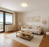 Helle 3-Zimmer-Wohnung mit Südbalkon und Weitblick über Frankfurt - Frankfurt am Main Niederrad