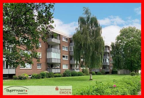 Rückansicht - 3 Zimmer Etagenwohnung zum Kaufen in Emden