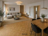 Wohnzimmer 2 - Visualisierung - 3 Zimmer Etagenwohnung in Karlsfeld