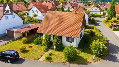 Luftaufnahme - Wo Alltag Ferien macht - wohnen unweit des Osterteichs