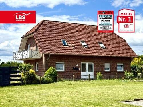 Seitenansicht - Junges Zweifamilienhaus in ruhiger Ortslage von Stift Quernheim!