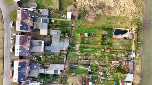 Drohnenaufnahme - 4 Zimmer Doppelhaushälfte zum Kaufen in Jeßnitz-Raguhn/ Raguhn