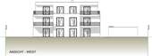 Ansicht West - Etagenwohnung mit 94,70 m² in Nürnberg / Laufamholz zum Kaufen
