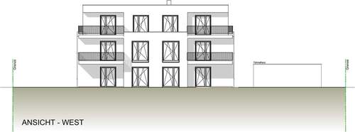 Ansicht West - Etagenwohnung mit 94,70 m² in Nürnberg / Laufamholz zum Kaufen