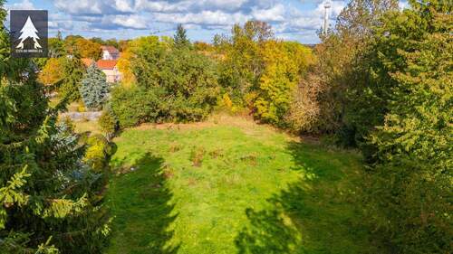 Luftbildaufnahme - Grundstück in Seeland zum Kaufen