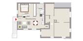 Grundriss Wohnung 03 - Obergeschoss - 