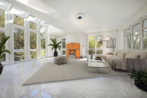 Wohnbereich virtuell möbliert - 