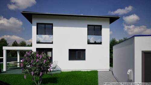 Hausansicht Süd_Planungsbeispiel - Grundstück in Gräfelfing zum Kaufen