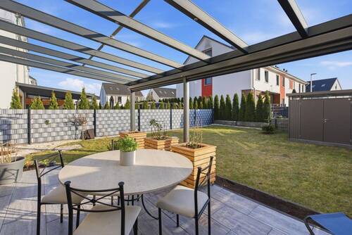 Terrasse - 4 Zimmer Doppelhaushälfte in Schulzendorf