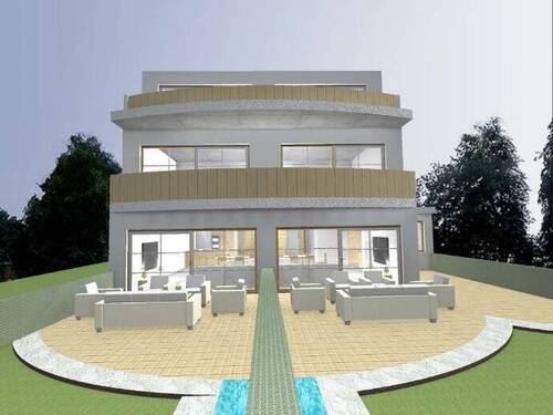 Gartenseite Balkon - Doppelhaushälfte mit 140,00 m² in Düsseldorf zum Kaufen