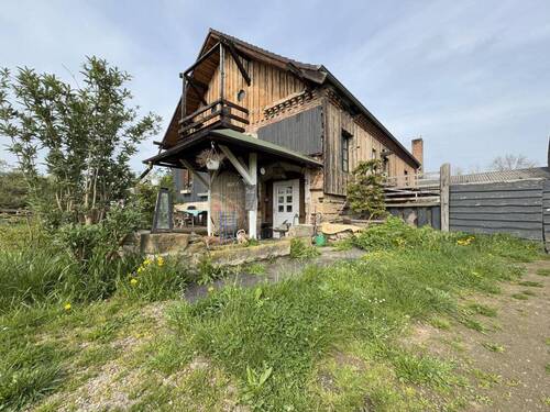 Seitliche Hausansicht - Einfamilienhaus mit 140,00 m² in Zeitz OT Zangenberg zum Kaufen