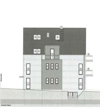 Niederstr. Ansicht West - 