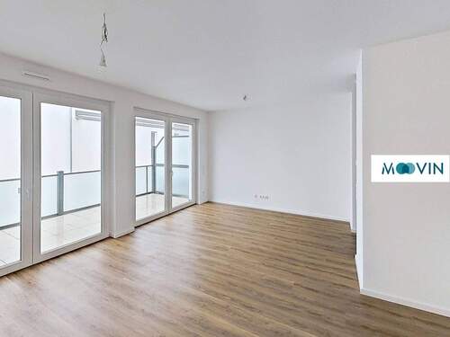 Ansicht IV: Wohnzimmer mit offener Küche - Etagenwohnung mit 60,80 m&sup2; in Geislingen an der Steige zur Miete