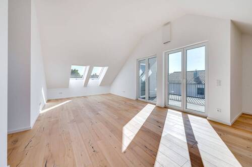 Wohnbereich - AIGNER - Erstbezug: Moderne, lichtdurchflutete Dachgeschosswohnung in Maisach!