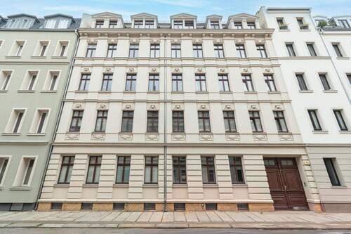 Gebäudeansicht - Etagenwohnung mit 65,40 m&sup2; in Leipzig zum Kaufen