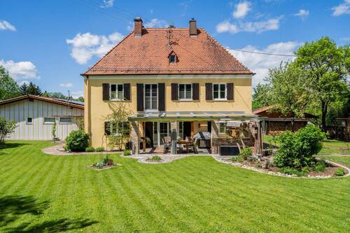 Objektansicht - Wohnidylle mit Gewerbegebäude am Rande der Altstadt von Schongau