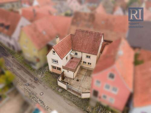 Ansicht - EFH mit Garage im Altort von Mainbernheim