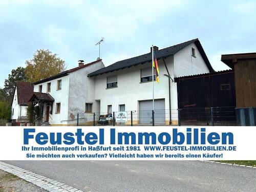 Außenansicht - Rauhenebrach OT - Teilmodernisiert mit großem Grundstück und viel Platz für´s Hobby!