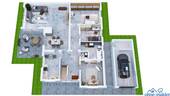 3D Erdgeschoss - 
