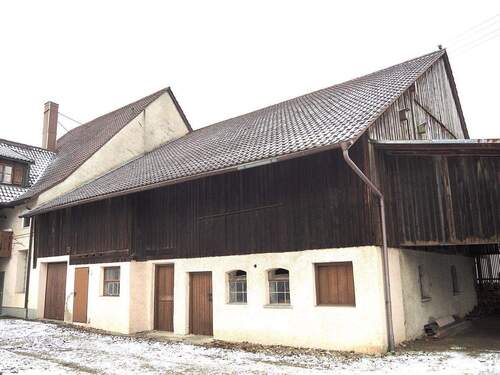 Die Hofseite - 5 Zimmer Bauernhaus, Landhaus in Heimertingen