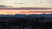 Alpenblick bei Sonnenaufgang - 