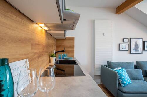 Die offene Küche – Wohnung oben - 