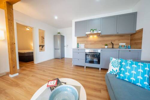 Die offene Küche – Wohnung oben - 