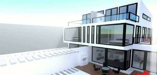 Seitenansicht - NEUBAU nach IHREM WUNSCH: Designer Haus - Architekten Haus - Black White House