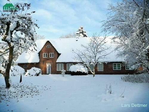 Schnee kann so schön sein... - 5 Zimmer Bauernhaus, Landhaus zum Kaufen in Süderlügum