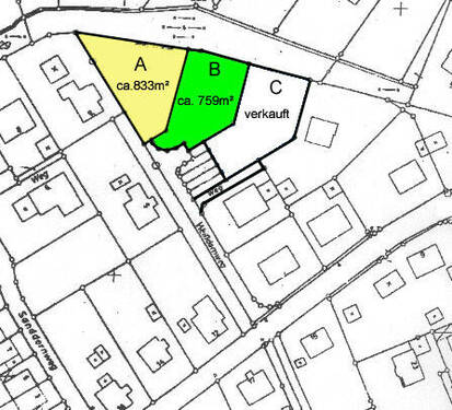 Lageplan aktuell - Grundstück zum Kaufen in Spenge / Lenzinghausen