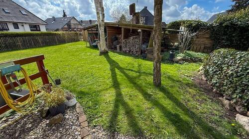 Garten mit Holzschuppen - 4 Zimmer Einfamilienhaus in Handewitt