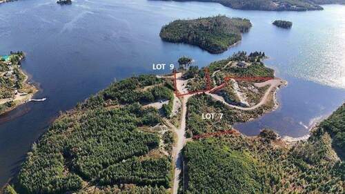 Luftbild Lot 9 und Insel - Halle in Liscomb zum Kaufen