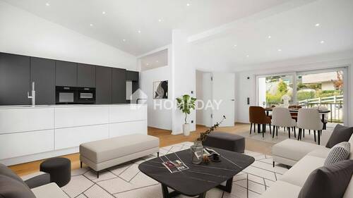 Wohnzimmer 2-Musterfoto (virtuelle Inszenierung) - Willkommen in Ihrer neuen Eigentumswohnung - ein Zuhause mit Wohlfühlfaktor