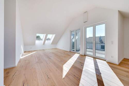 Wohnbereich - AIGNER - Erstbezug: Moderne, lichtdurchflutete Dachgeschosswohnung in Maisach!