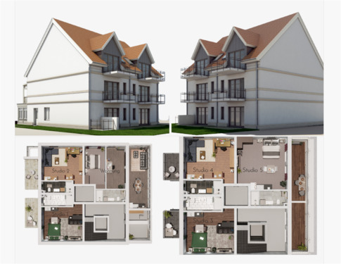 EG + 1.OG - 1 Zimmer Etagenwohnung in Norderney