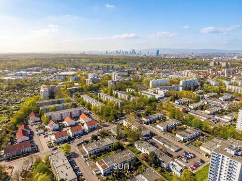 LUFTANSICHT - WOHNEN IM GRÜNEN in ruhiger Lage mit kurzer Distanz zur Stadt