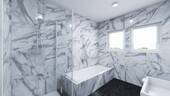 Bad mit Wanne und Dusche - 