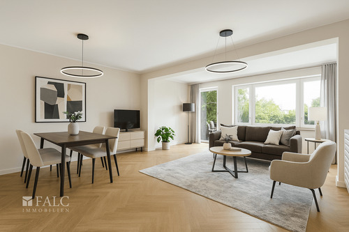 Einrichtungsbeispiel EG Wohnen - Reihenendhaus mit 84,00 m² in Gmund zum Kaufen