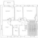 Grundriss - 4 Zimmer Etagenwohnung in Radeberg