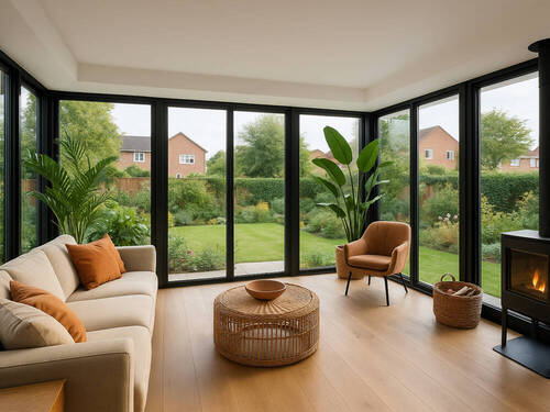 Visualisierung - Wintergarten - 5 Zimmer Doppelhaushälfte in Schulzendorf