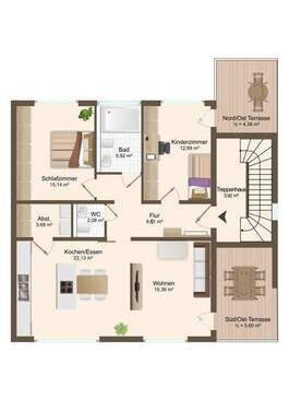 3-Zimmer-Wohnung mit Garten im 1.OG - 