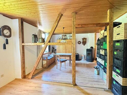 Altes Fachwerk im Wohnzimmer - 