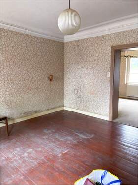 Peter Dondorf Immobilien - EG Wohnzimmer - 9 Zimmer Doppelhaushälfte zum Kaufen in Aachen / Brand