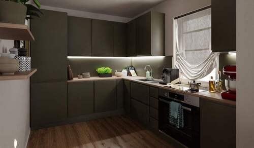 In der Küche bereiten Sie kulinarische Meisterleistungen zu - Doppelhaushälfte mit 106,30 m&sup2; in Ahrensfelde zum Kaufen