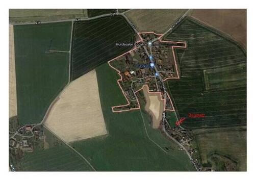 Blick auf Bauplatz - Grundstück zum Kaufen in Großweitzschen