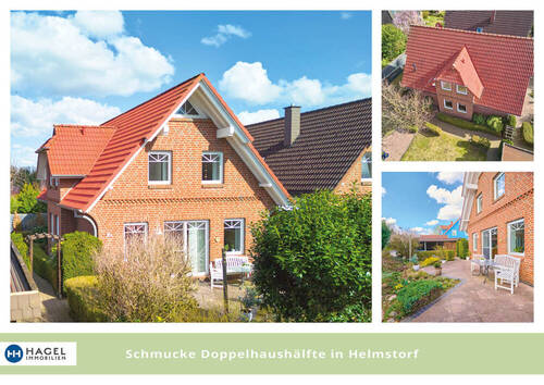 Bild 1 - Schmucke Doppelhaushälfte in Helmstorf. Leben im Grünen vor den Toren Hamburgs.